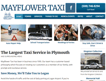 Tablet Screenshot of mayflowertaxi.com